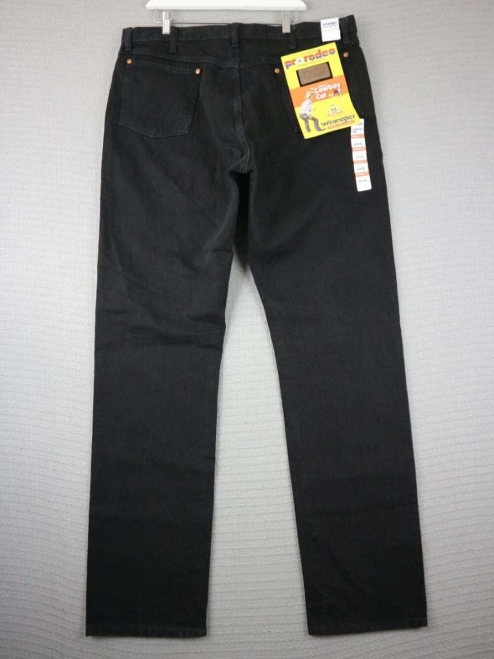 Wrangler 13MWZ Brand New with Tags NWT Cowboy Cut Mens Black 40x36 VTG Rodeo